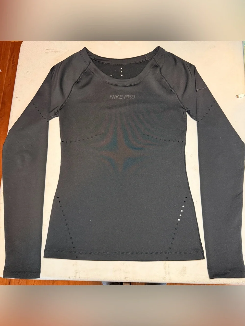 Nike Black Long Sleeve Pro Performance Top